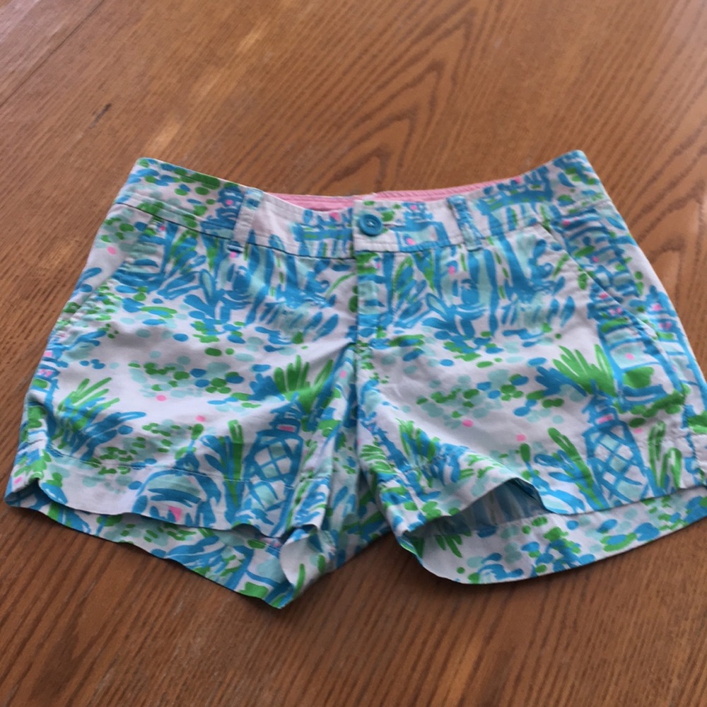 Lilly Pultizer Callahan Shorts - Size 0 - Picture 2 of 5